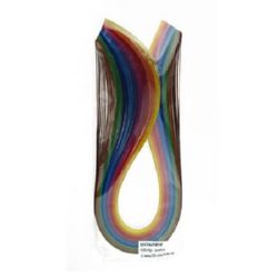 Quilling Paper Strips  (130 g paper) 6 mm / 35 cm -10 intense colors - 100 pcs