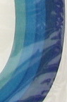 Benzi Quilling (hartie 130 g) 6 mm / 35 cm - 5 culori gama albastru - 100 buc