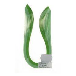 Benzi quilling (hartie 90 g) 3 mm / 30 cm -2 culori verde - 100 buc