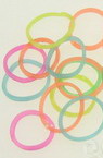 Loom Rubber Bands Kit - 85mm Hook, 12 S-Brackets & ~ 270mm 18mm Transparent Colors