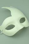 white mask for decoration of cardboard -22x21 cm
