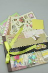 Set of Materials for Decoration and Album, 5 Sheets, 20x24 cm Vintage