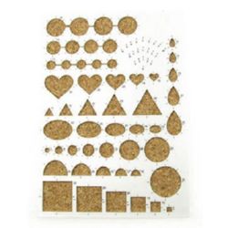 Stoc epuizat. Primeste notificare pe email cand produsul revine in stoc Șablon matlasat profesional cu bază de plută 15 x 21 cm cu 8 forme diferite de la 5 mm la 30 mm EM ART
