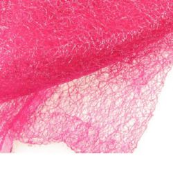 Spider Web Net with Silver Thread Cheap DIY Crafts Party Halloween80x170 cm pink