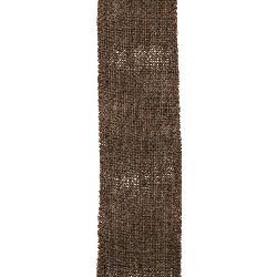 Jute Burlap Ribbon Base for Application DIY Crafts Decorations, Embroidery6x200 cm brown
