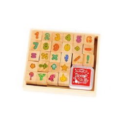 Wooden stamps set 14 x 14 mm