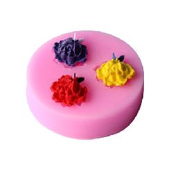 Silicone Mold, 44x12 mm, Roses