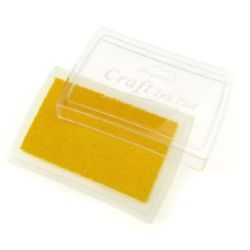 Tampon de cerneala pigmentă 6x3,8 cm galben
