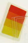 Pernă de cerneală pigmentată 6x3,8 cm - 4 culori galben-portocaliu
