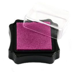 Тампон с пигментно мастило 6.2x2.1 см цвят розов тъмно