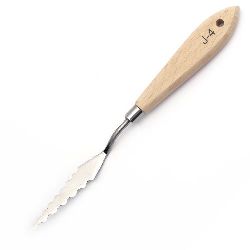 Wavy embossing spatulas 21.5 cm