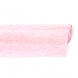 Crepe Paper for DIY Flower Making and Wrapping / Light Pink /  50x230 cm 