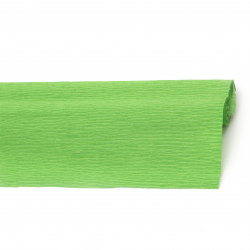 Crepe Paper for DIY Gift Wrapping, Paper Flowers, Holiday Decoration / 50x230 cm / Grass Green