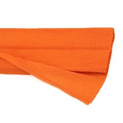 DIY Crepe paper fine 50x200 cm orange dark