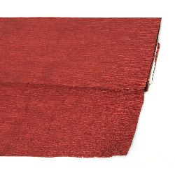 Креп хартия фина 50x100 см червена металик