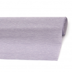 Crepe Paper for DIY Gift Wrapping, Paper Flowers, Holiday Decoration / 50x230 cm / Violet