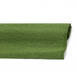 Hartie creponata 50x230 cm culoare verde maslin