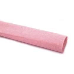 Crepe Paper, 50x230 cm, Pastel Pink