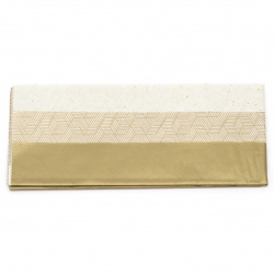 Stoc epuizat. Primeste notificare pe email cand produsul revine in stoc Hârtie tisulară FOLIA 17 g / m2 50x75 cm Mix GOLD 3 modele -6 coli