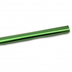 Acoperire metalizata celofan 70x140 cm fata-verso culoare verde si argintiu -1 bucata
