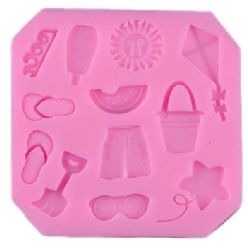Silicone mold - 85 x 85 x 10 mm