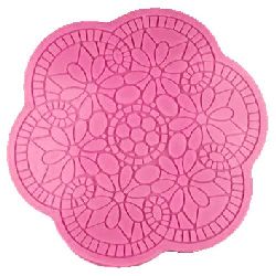 Silicon matriță /formă din / dantela 126x126x4 mm