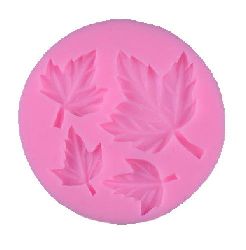 Silicone Mold, 67x9 mm, Leaves