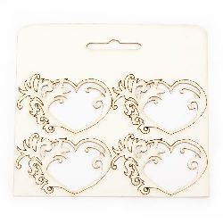 Set de elemente ornamente din carton de bere 4,5x7 cm