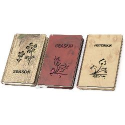 Carnet cu huse din lemn 9x14x1,6 cm ASORTAT