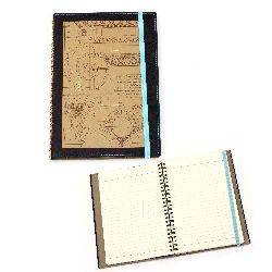 Stoc epuizat. Primeste notificare pe email cand produsul revine in stoc Carnet spiralat cu huse moi 72 foi 14,5x21x1,2 cm