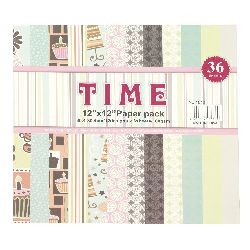 Hârtie de scrapbooking de designer 12 inch (30,4x30,4 cm) 12 modele x 3 foi