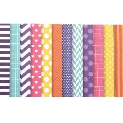 Stoc epuizat. Primeste notificare pe email cand produsul revine in stoc Hârtie de scrapbooking de designer 6 inch (15,2x15,2 cm) 12 modele x 3 foi
