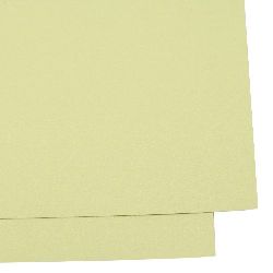 Carton perlat  cu doua fețe 260 g / m2 A4 (297x209 mm) culoare galben-verde -1 buc