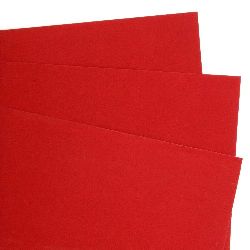 Хартия велурена А4 130 гр/м2 червена -1 брой