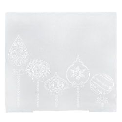 Stoc epuizat. Primeste notificare pe email cand produsul revine in stoc Dosar de relief 20x20 cm - Bile de Craciun