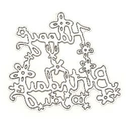 Δεν είναι διαθέσιμο. Μεταλλική μήτρα Die Cutting 8x7,4 mm - Happy Birthday