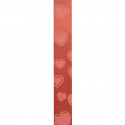 Not Available Online. You can also buy at EM ART stores and at +359 884 000 893 Ribbon Roll, DIY Decoration, Craft, Weddin 17 mm hearts red -10 meters