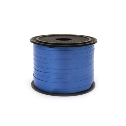 Decorative ribbon, 5 mm, dark blue - 91 meters
