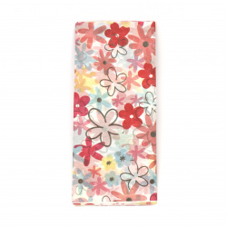 Tissue Paper, 50x65 cm, Colorful Flowers - 10 sheets