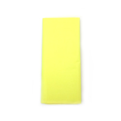 Tissue paper, 50x65 cm, neon yellow - 10 sheets