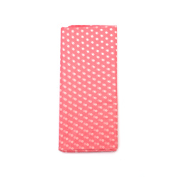 Pink Tissue Paper with White Dots, 50x65 cm – 10 Sheet