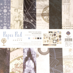 Paper Pad with Blue Designs, perfect for DIY Craft, Card Making, Greetings and Scrapbooking, Paper Set Size: 12x12 inches / 30.5x30.5 cm, 24 Patterned Papers: 12 Designs x 2 Sheets Each, and 2 Die-Cut Sheets