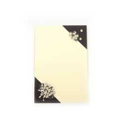Card with Flowers, 8.5x13.5 cm