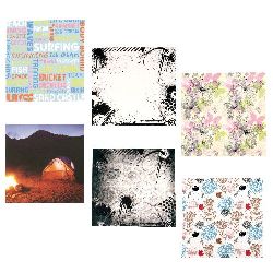 Hârtie de scrapbooking de designer 12 inch (30,5x30,5 cm) 6 modele x 2 foaie
