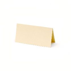 DIY Card base 5x10 cm vertical color champagne -10 pieces
