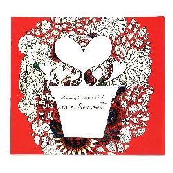 Relieve stress coloring book 24x24.5 cm 24 pages - Love Secret