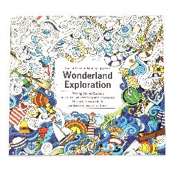 Carte de colorat anti-stres 24x24,5 cm 24 de pagini - Wonderland Exploration