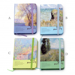 Not Available Online. You can also buy at EM ART stores and at +359 884 000 893 Beautiful notepad with elastic cord, 75x115x14 mm - 80 sheets