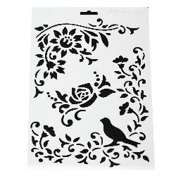 Plastic stencil for cutting and drawing DIY Decorative Painting Stencil, 21x31 mm, motif 5