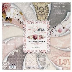 Designer Scrapbooking Paper Set, 12 inches (30.5x30.5 cm), 12 Designs x 2 Sheets, and 1 Die-Cut Sheet